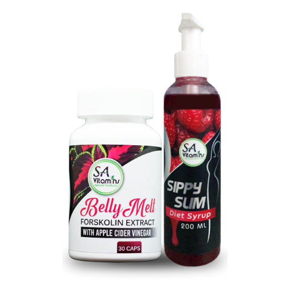 Belly Melt 30 caps + Sippy Slim syrup 200ml COMBO